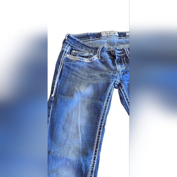 Daytrip Flare & Wide Leg Blue Jeans - Picture 2 of 7